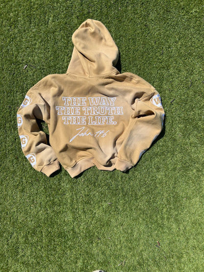 Beige YHWH Hoodie